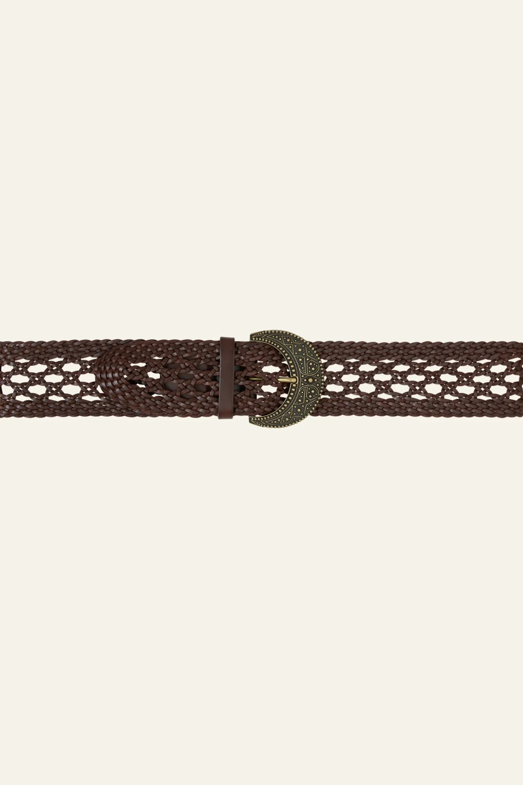 BALMY ceinture cuir tressée