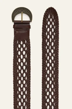 BALMY ceinture cuir tressée