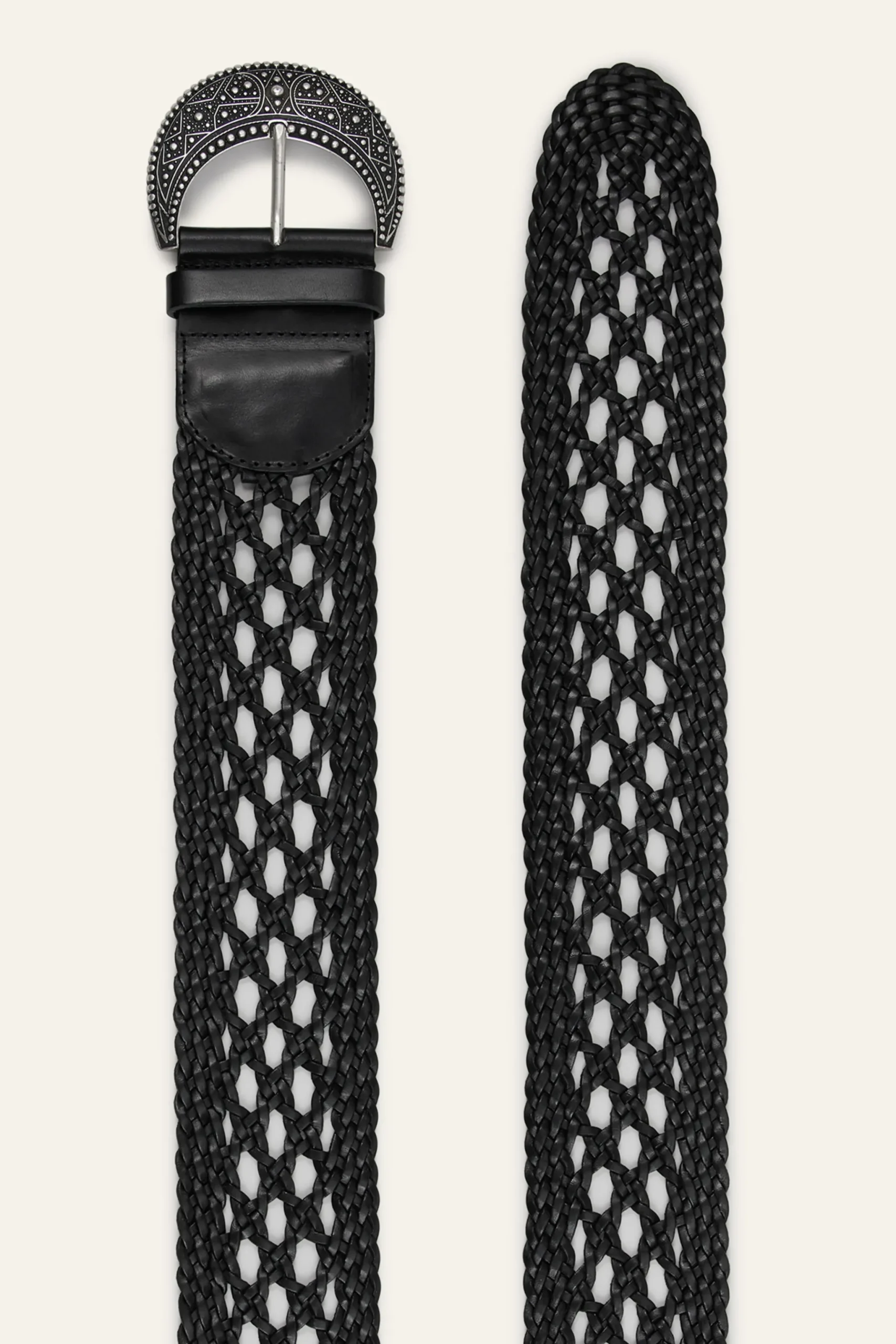 BALMY ceinture cuir tressée