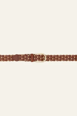 BECK ceinture cuir tressée