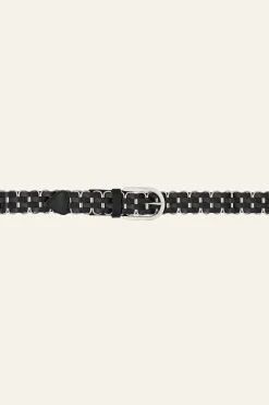 BECK ceinture cuir tressée