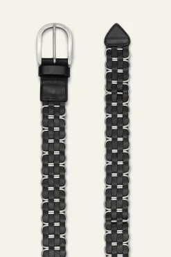 BECK ceinture cuir tressée