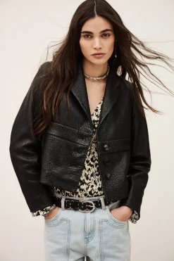 BORFEO veste cuir courte