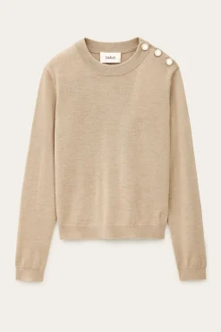 BYLEIL pull boutons dorés
