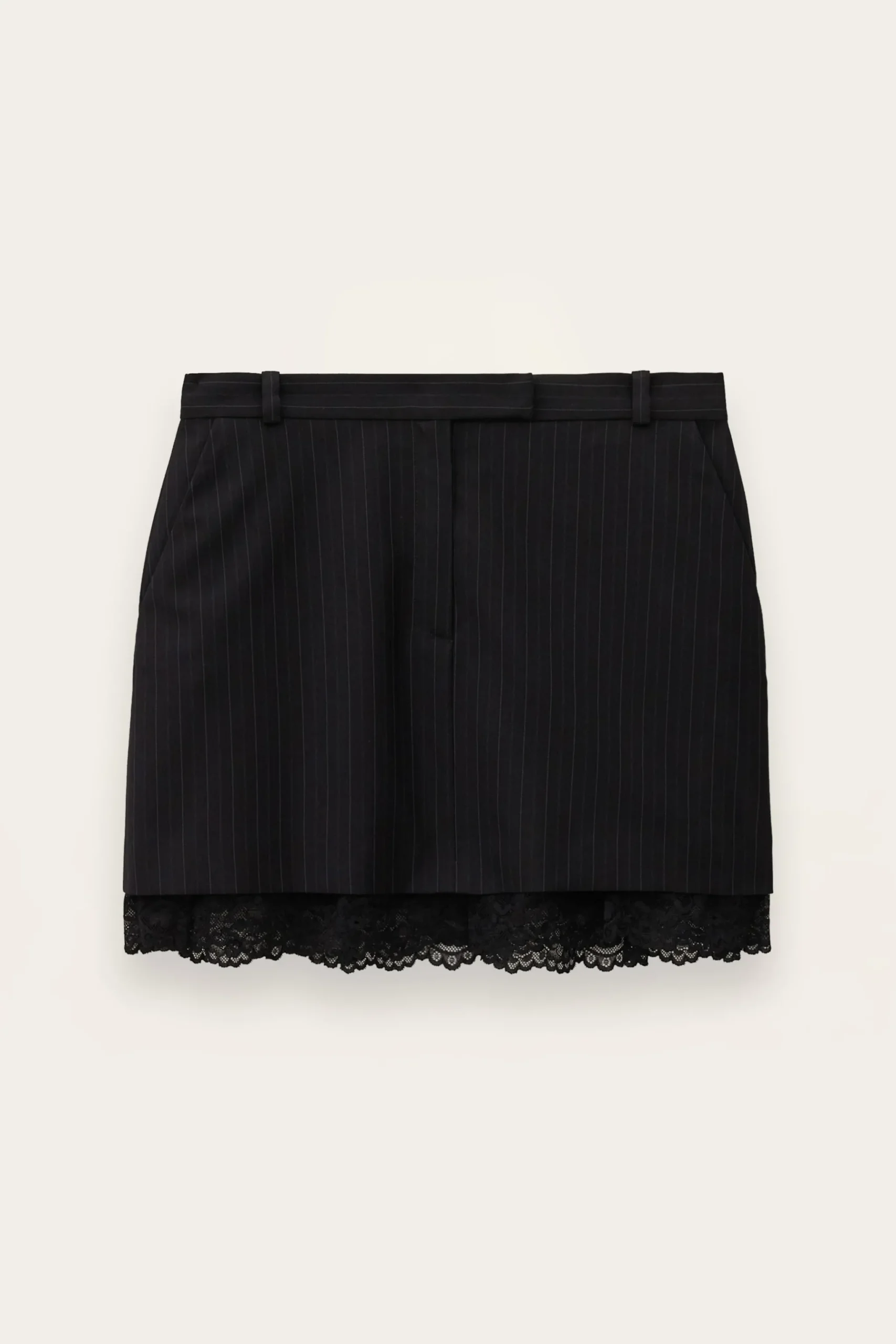 CASSIE mini-jupe tailleur dentelle