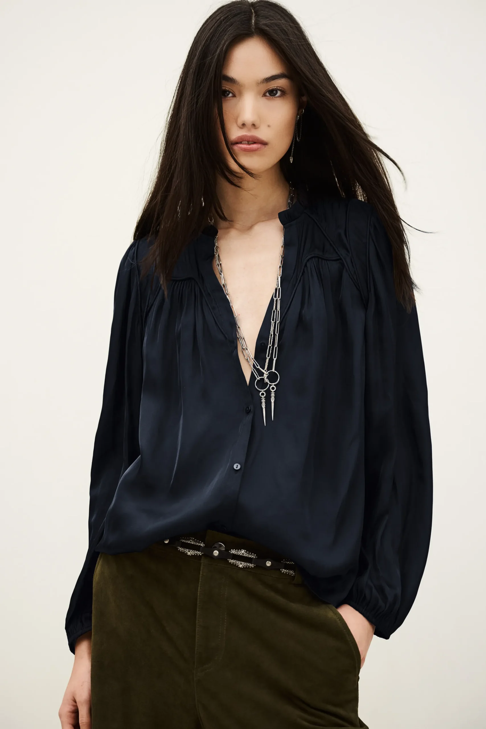 CESIRA blouse manches bouffantes