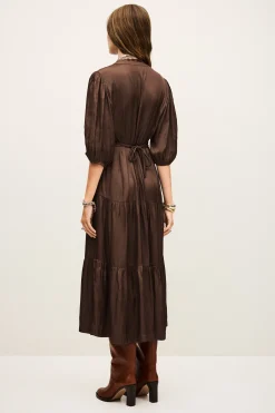CLELI robe courte froncée