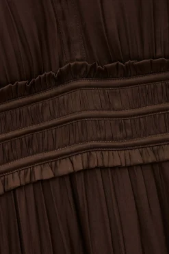 CLELI robe courte froncée