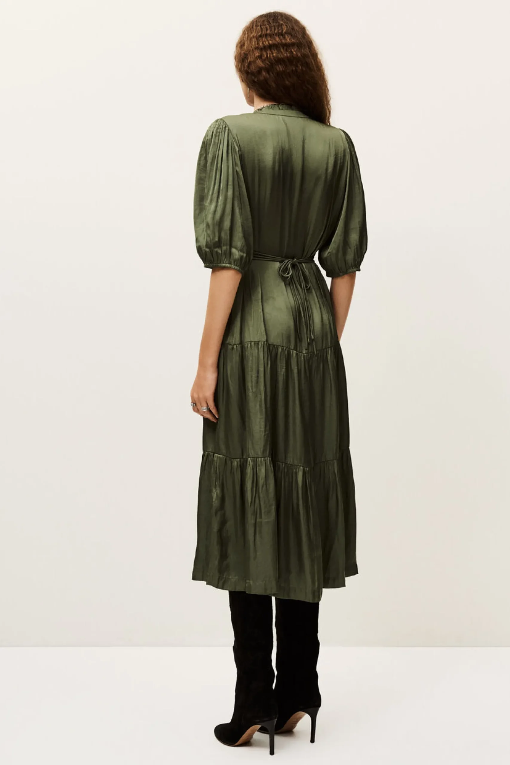 CLELI robe courte froncée