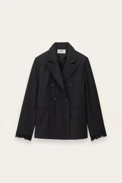 COLINE veste tailleur rayures