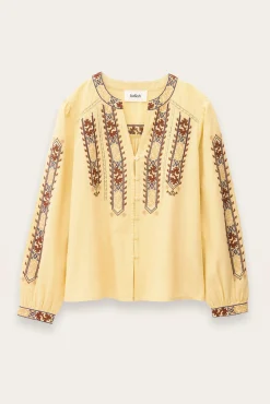 FAUSTINA blouse brodée manches