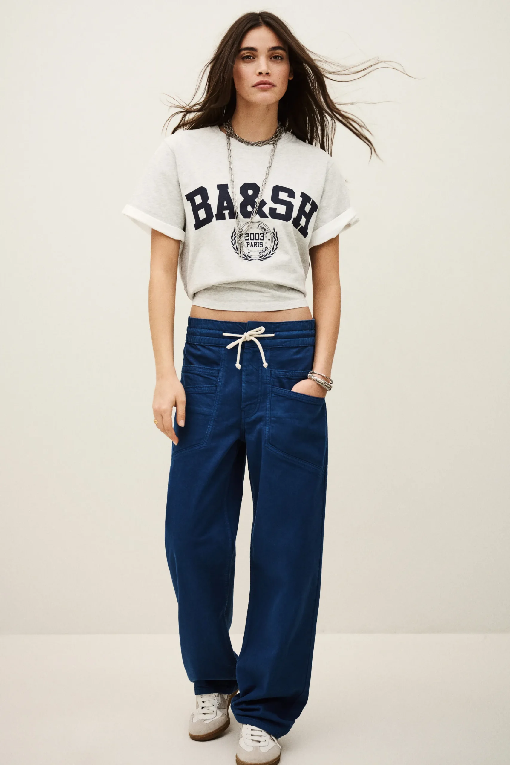 FIMA pantalon large fluide