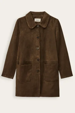 MAENA manteau daim long
