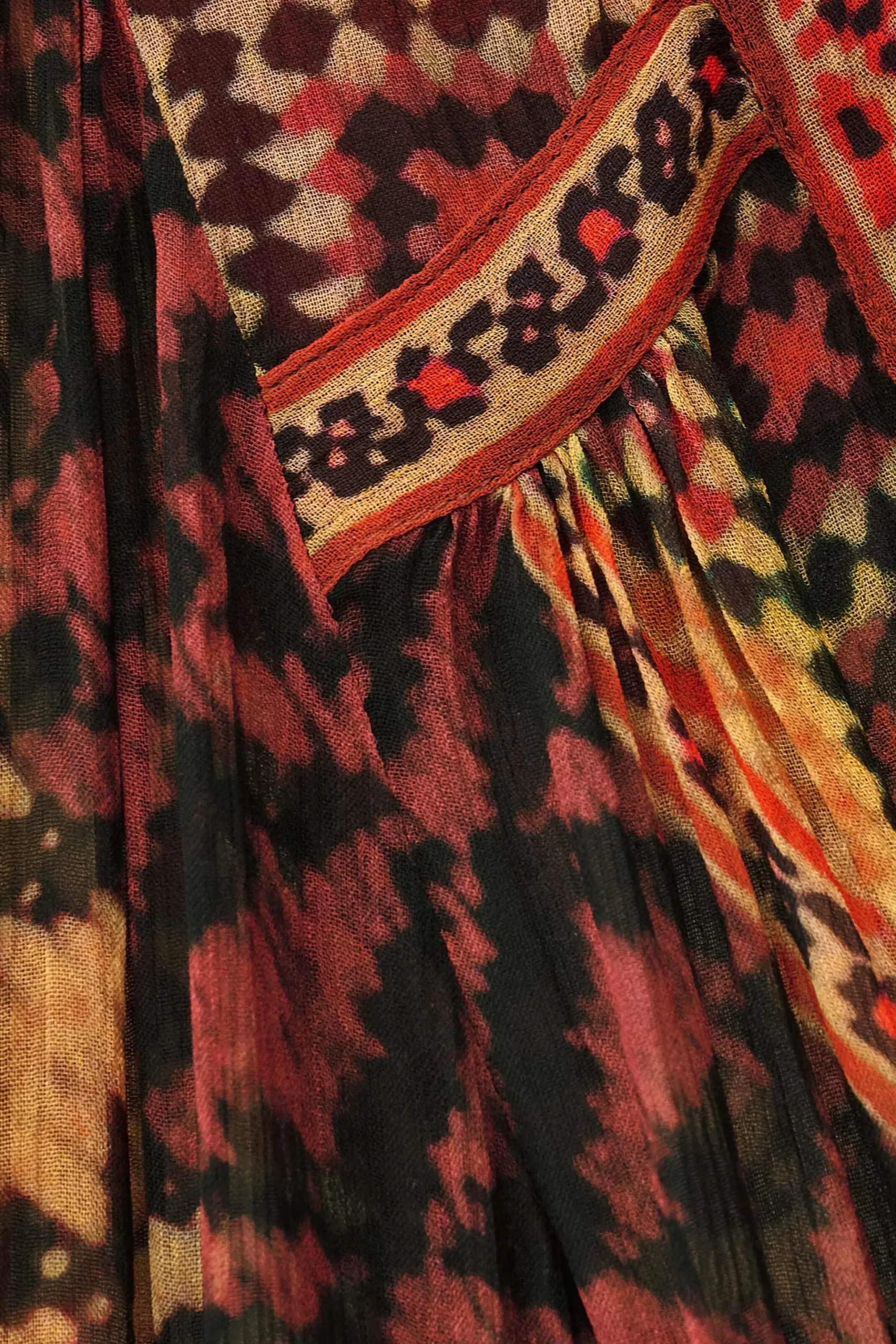 ODETTA blouse imprimée manches
