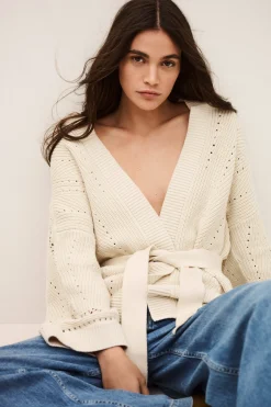 PERINE gilet long maille