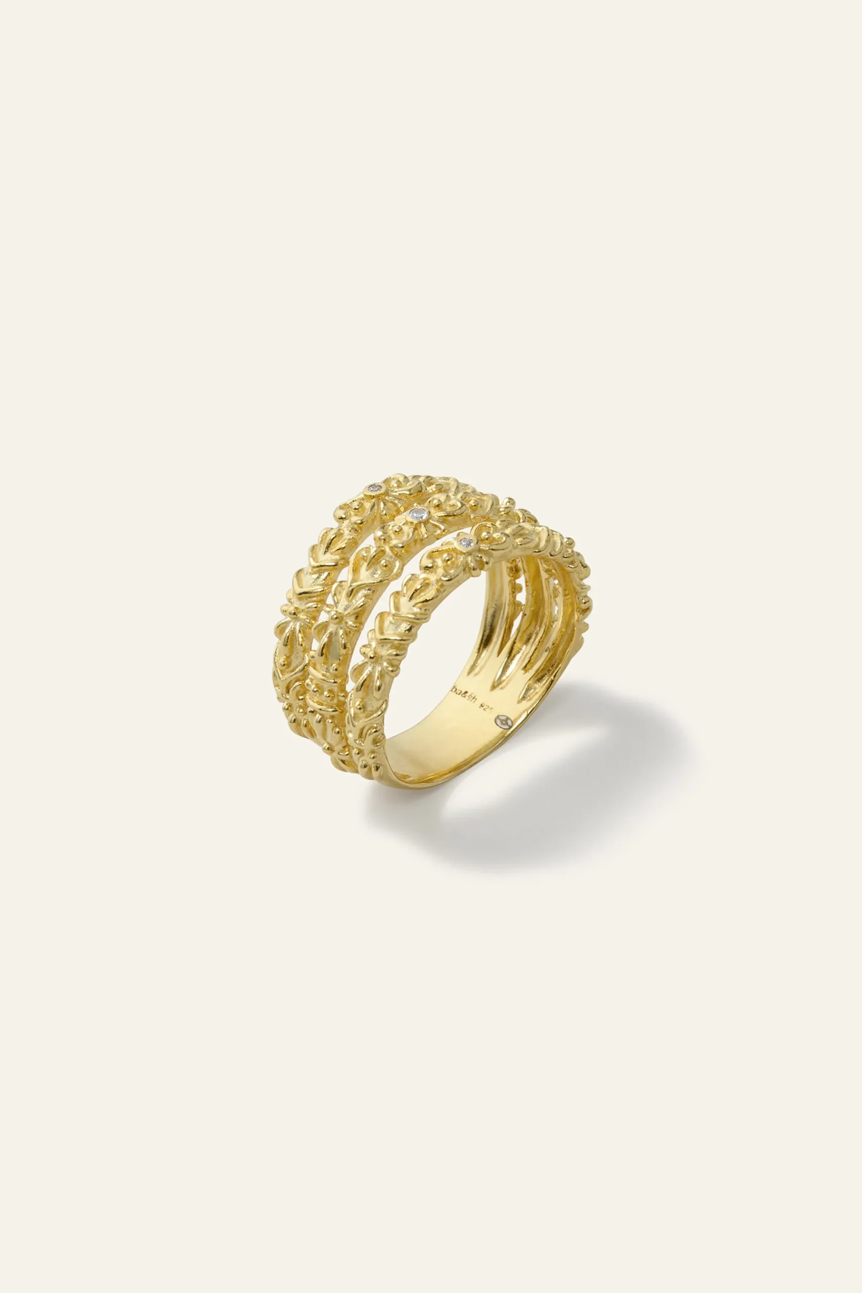 PRINCE bague anneau zircon