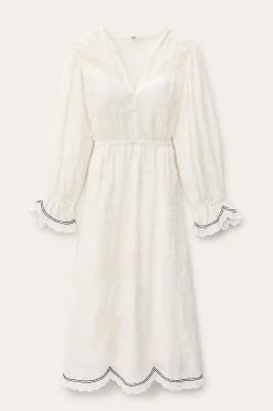 PRISCO robe midi jacquard