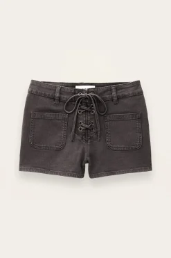 RENO short denim taille haute
