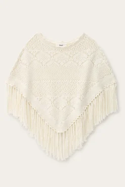 SANDY poncho maille coton