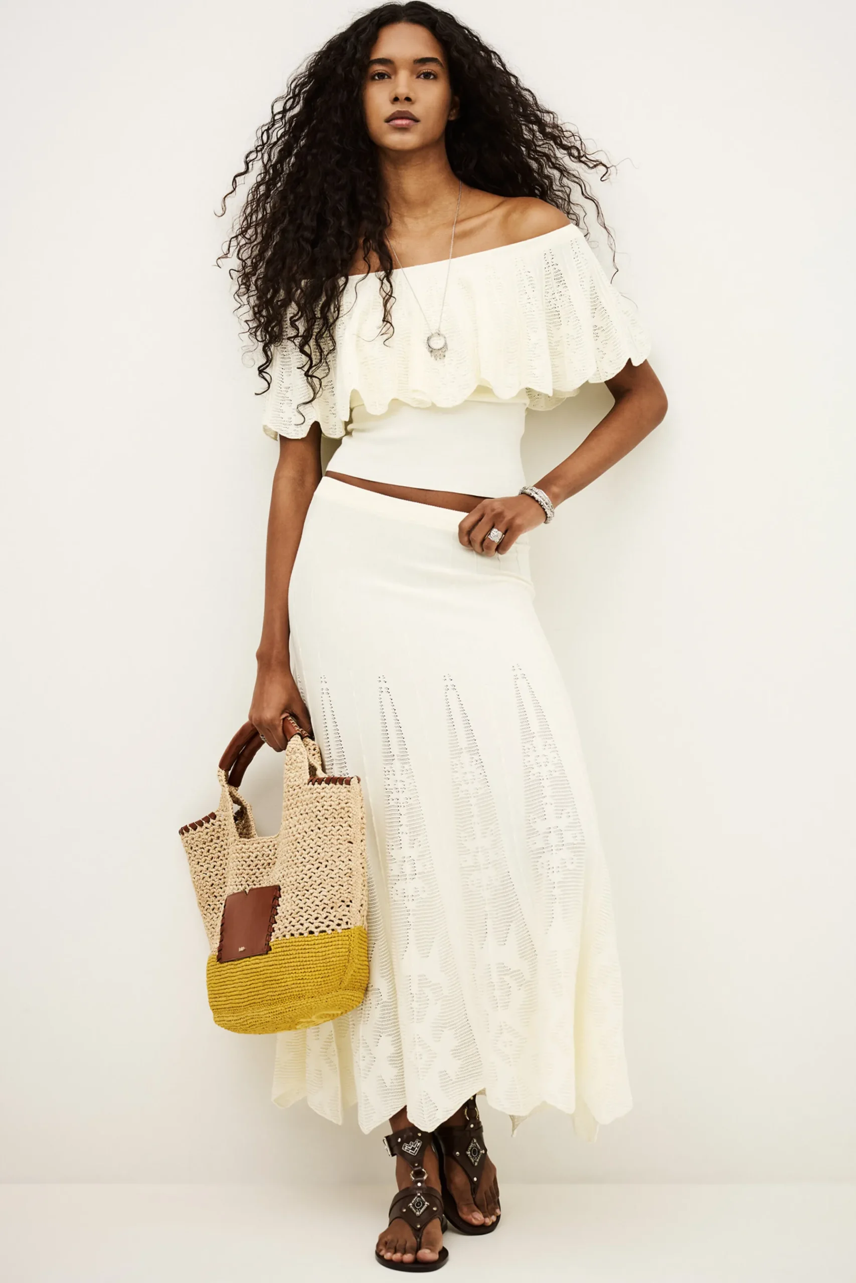 SERTA jupe longue maille