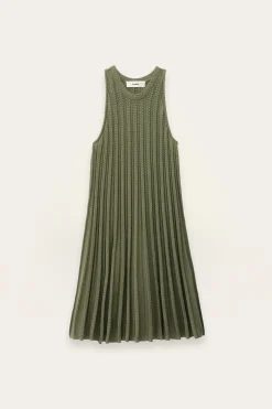SINNTA robe tricotee sans manches plissee