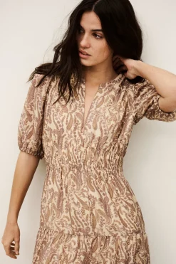 TANYSSA robe midi imprimée