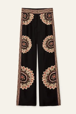 VALLA pantalon évasé imprimé